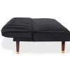 3S. x Home Canapé convertible clic-clac Olympia Velours Noir Online