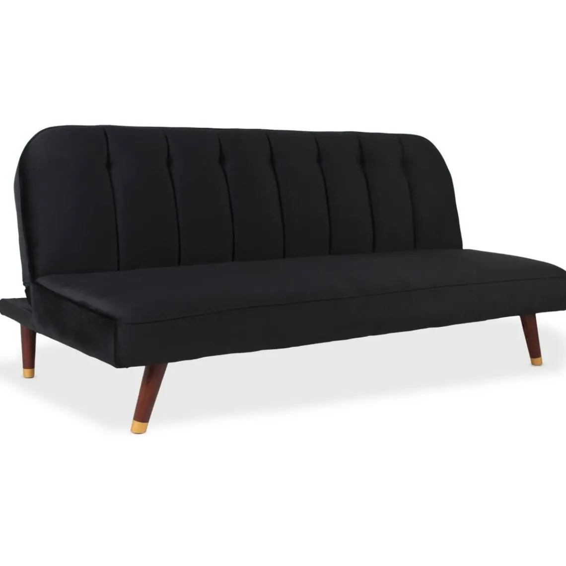 3S. x Home Canapé convertible clic-clac Olympia Velours Noir Online