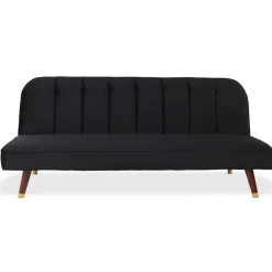3S. x Home Canapé convertible clic-clac Olympia Velours Noir Online