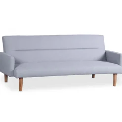 3S. x Home Canapé Convertible Clic-Clac BERTO 3 Places Tissu Clair Gris Clearance