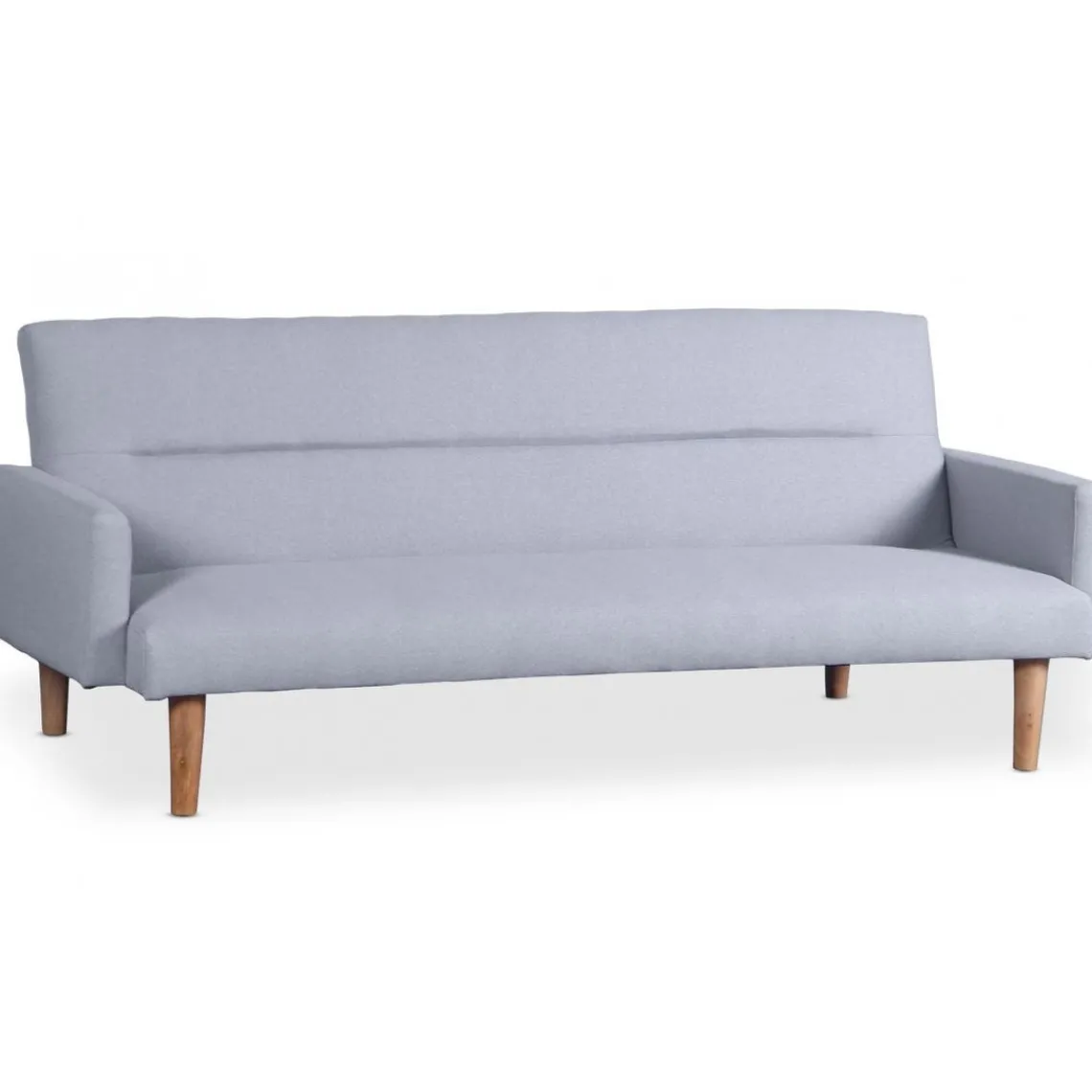 3S. x Home Canapé Convertible Clic-Clac BERTO 3 Places Tissu Clair Gris Clearance