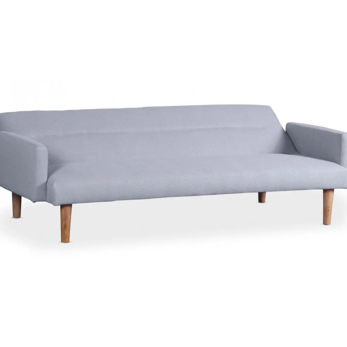 3S. x Home Canapé Convertible Clic-Clac BERTO 3 Places Tissu Clair Gris Clearance