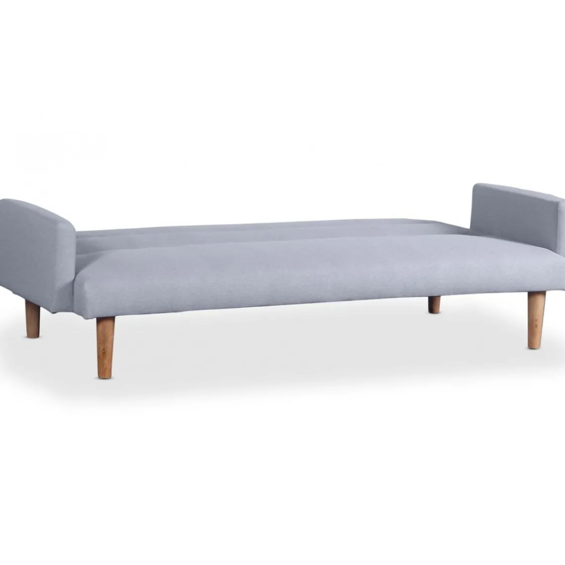 3S. x Home Canapé Convertible Clic-Clac BERTO 3 Places Tissu Clair Gris Clearance