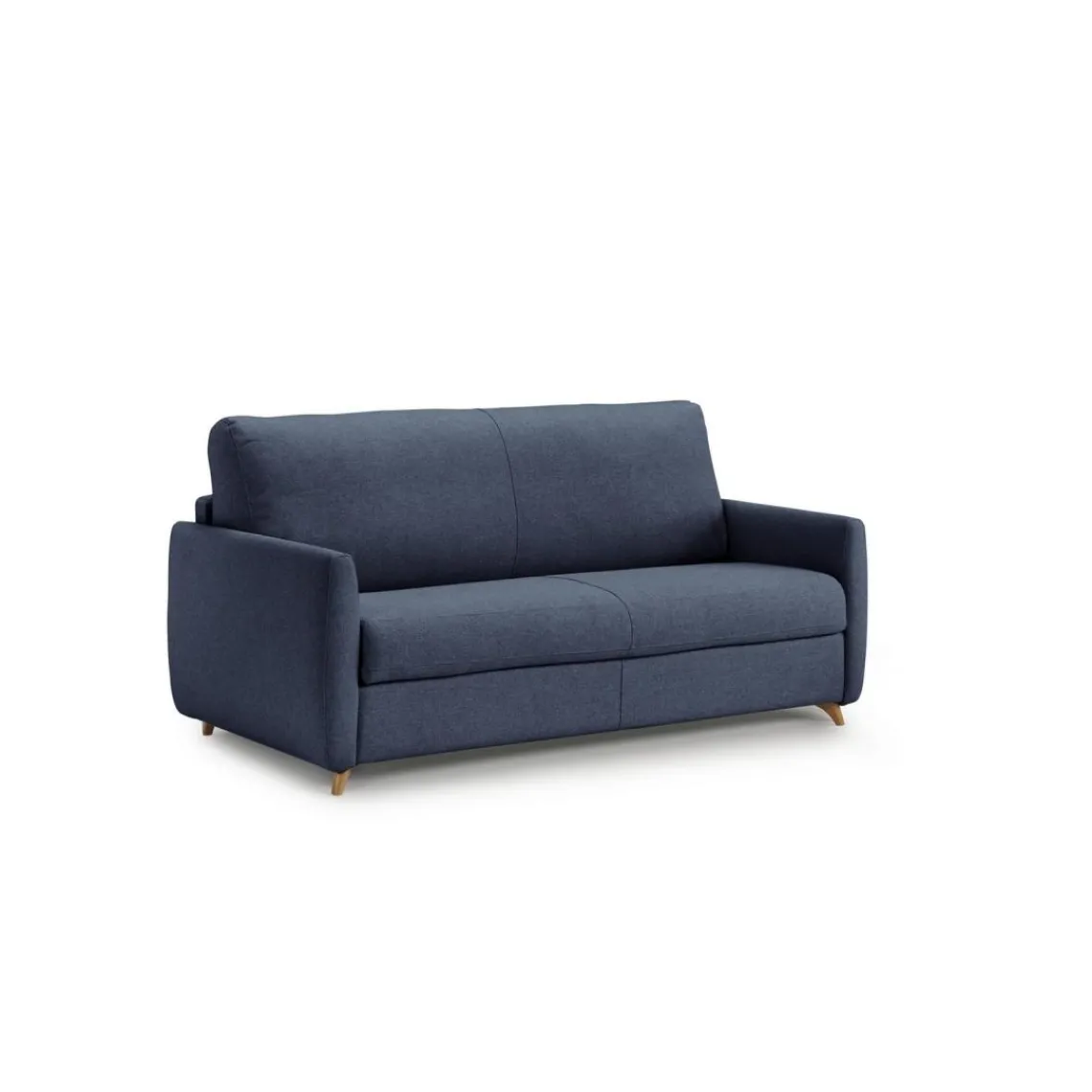 3S. x Home Canapé convertible express Nuit 3 places GIACOMO Bleu Outlet