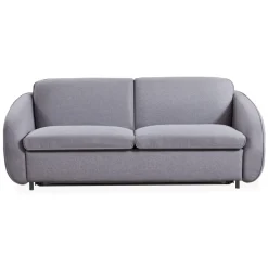 3S. x Home Canapé convertible express Naturali Tissu Gris clair New