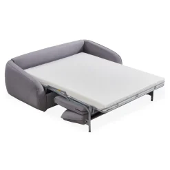 3S. x Home Canapé convertible express Naturali Tissu Gris clair New