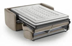 3S. x Home Canapé convertible express 3 places SOFIA Beige New