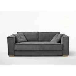 3S. x Home Canapé convertible express 3 places ISABELLA Gris anthracite Discount