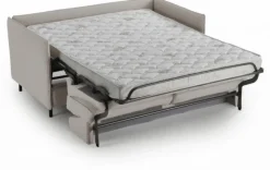 3S. x Home Canapé convertible express 3 places ELISA Gris clair Best