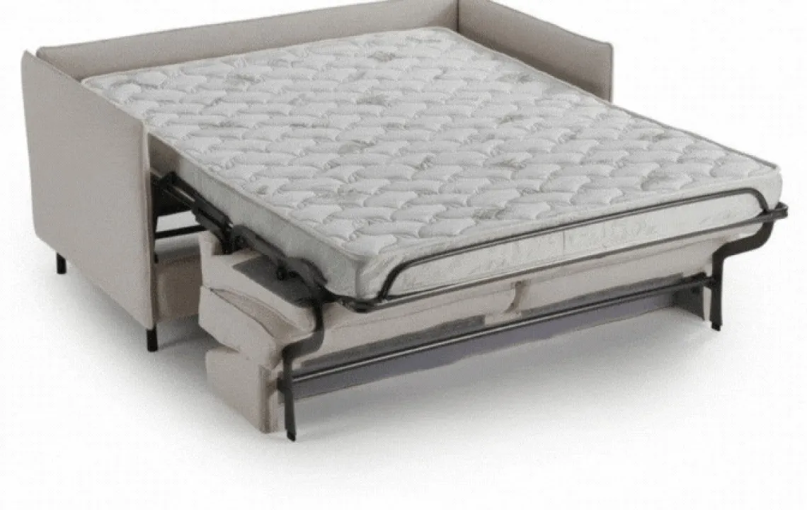 3S. x Home Canapé convertible express 3 places ELISA Gris clair Best