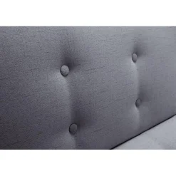 3S. x Home Canapé Convertible Scandinave Tissu Gris Foncé EMMA Online