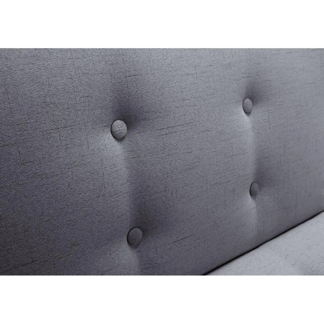 3S. x Home Canapé Convertible Scandinave Tissu Gris Foncé EMMA Online