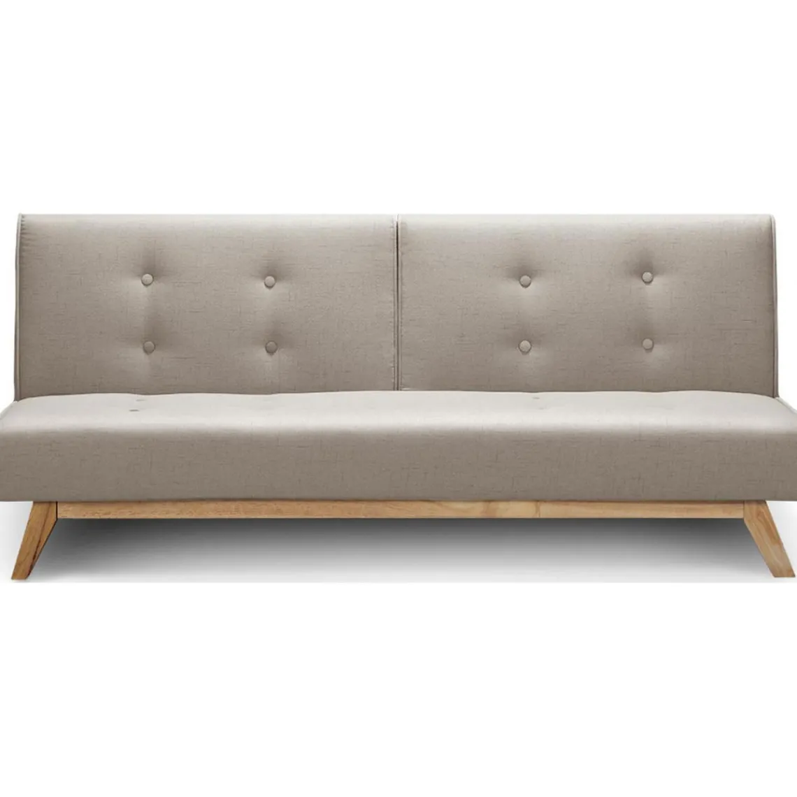 3S. x Home Canapé Convertible Tissu AZING Beige New