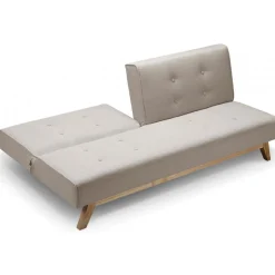 3S. x Home Canapé Convertible Tissu AZING Beige New