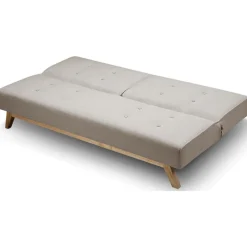 3S. x Home Canapé Convertible Tissu AZING Beige New