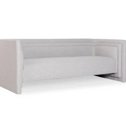 3S. x Home Canapé moderne 3 places style cubique Fredonia Tissu Gris Sale