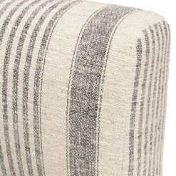 Macabane Canapé modulable 6 pièces bois de manguier et revetement coton GLORIA gris et beige Outlet