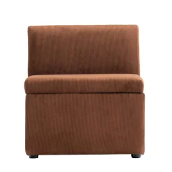 3S. x Home Canapé modulable VARDE design scandinave raffiné en velours avec mousse Clearance