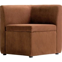 3S. x Home Canapé modulable VARDE design scandinave velours côtelé avec mousse de densité supérie Best