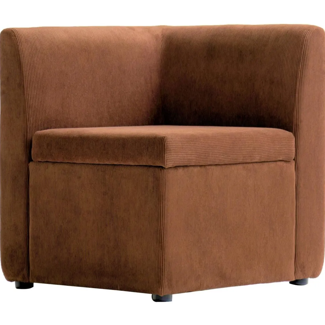 3S. x Home Canapé modulable VARDE design scandinave velours côtelé avec mousse de densité supérie Best