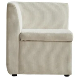 3S. x Home Canapé modulable VARDE design scandinave en velours côtelé avec mousse de densité supérie Sale