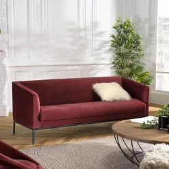 Macabane Canapé NOE 3 Places NEW YORK Bordeaux Hot