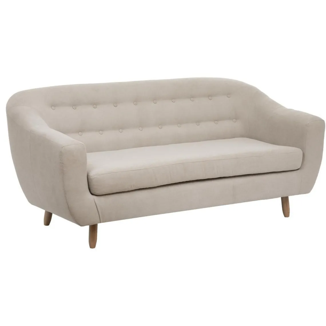 3S. x Home Canapé Retro 3 places beige Hot