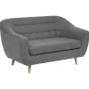 3S. x Home Canapé Retro, 2 places, gris