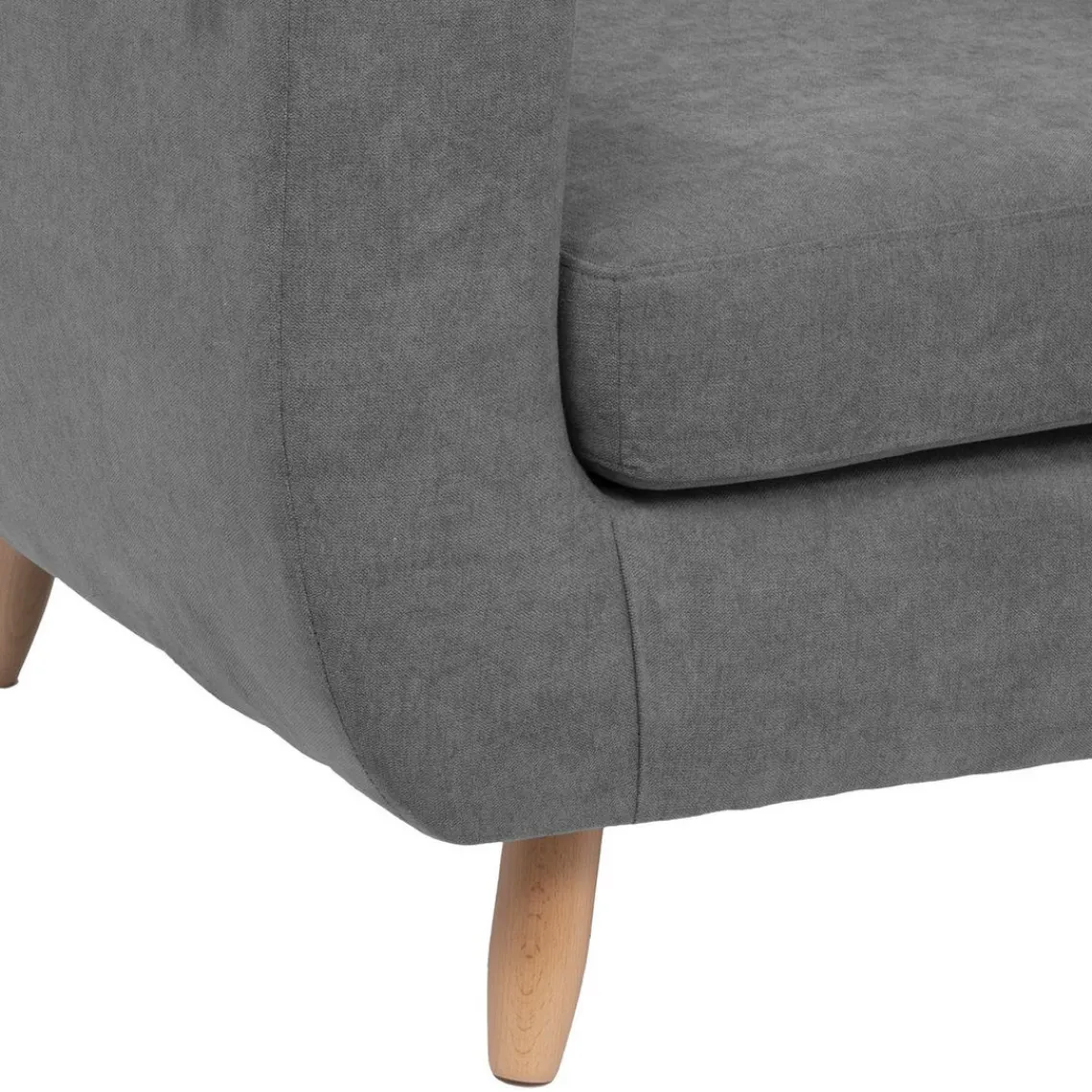 3S. x Home Canapé Retro, 2 places, gris