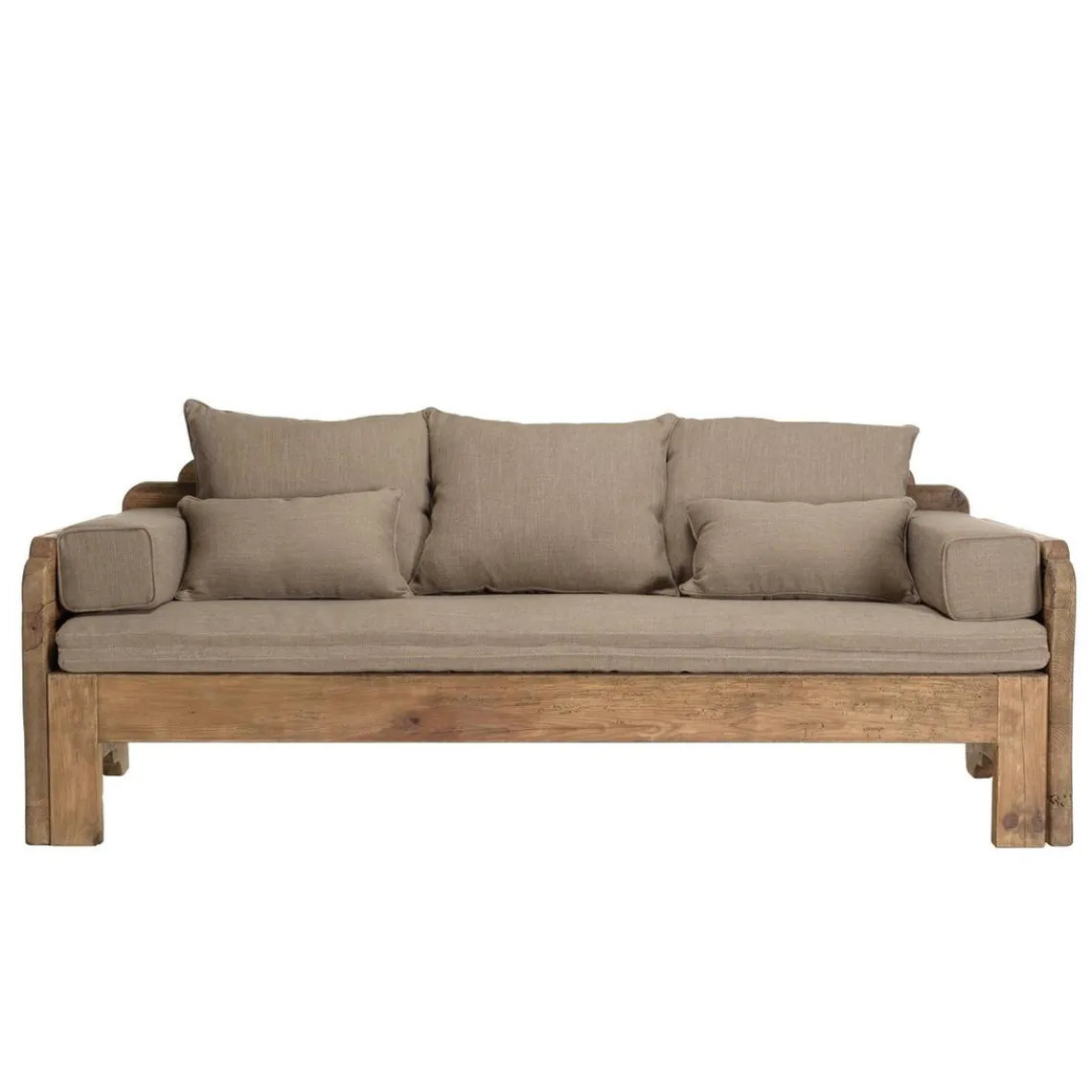 Macabane Canapé-lit bois Pin recyclé avec coussins Clearance