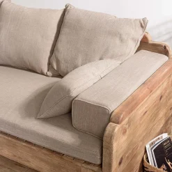 Macabane Canapé-lit bois Pin recyclé avec coussins Clearance