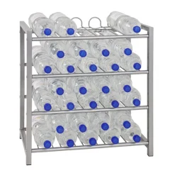 3S. x Home Casier à bouteilles 4 niveaux en acier New