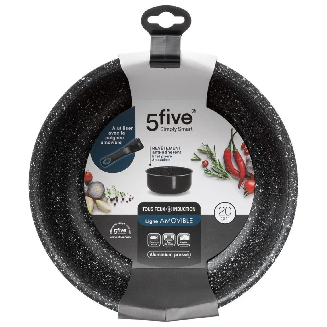 3S. x Home Casserole aluminium pressé amovible 20 cm Clearance