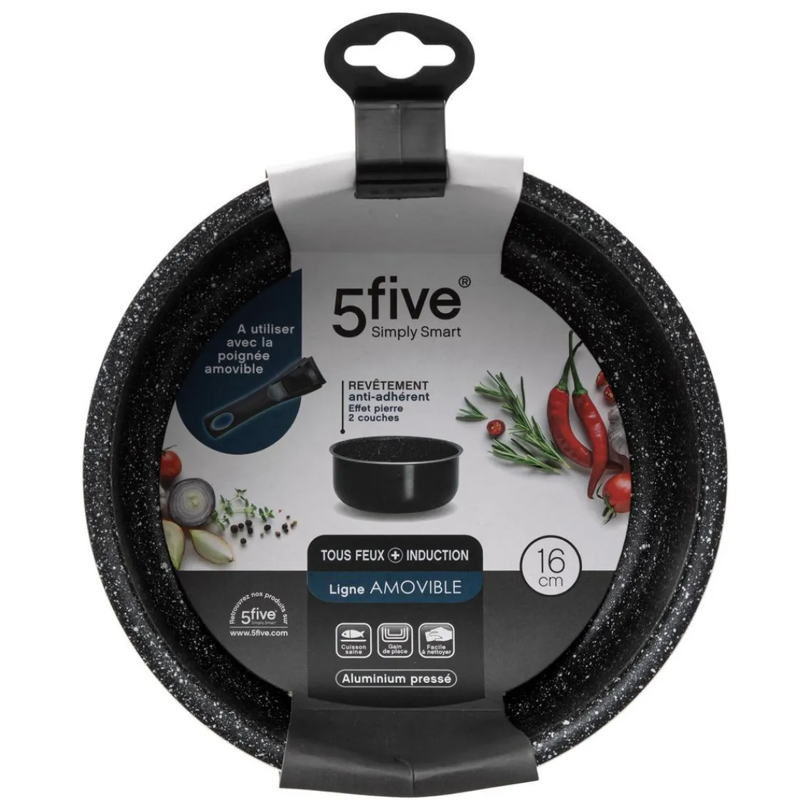 3S. x Home Casserole aluminium pressé amovible 16 cm Discount