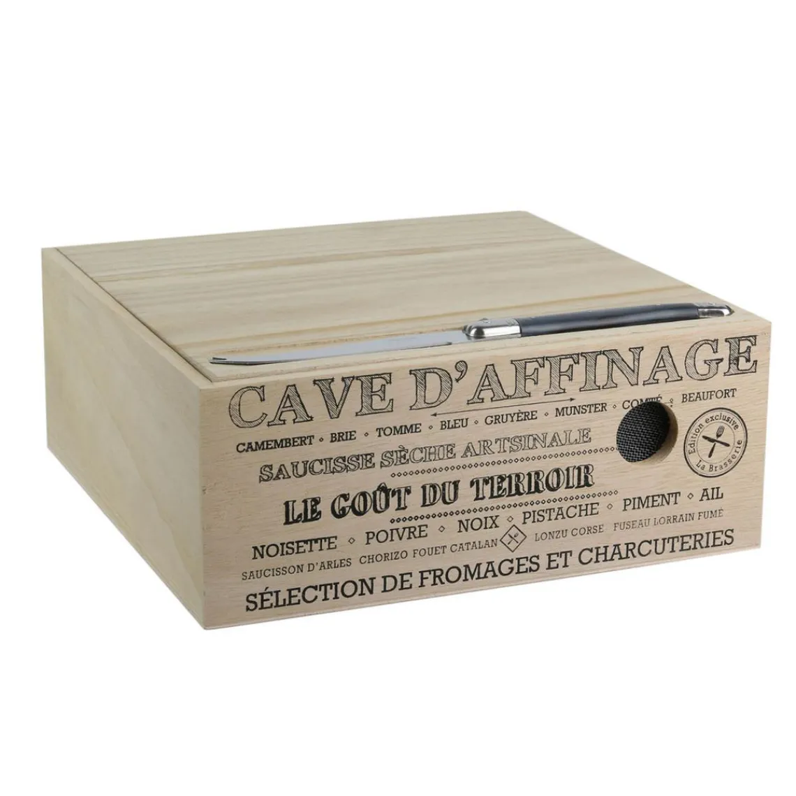 3S. x Home Cave a fromage bois avec couteau ABILENE Best