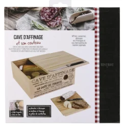 3S. x Home Cave a fromage bois avec couteau ABILENE Best