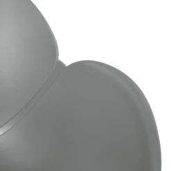 ALTEREGO Chaise avec accoudoirs 'APODIS' grise en matière plastique New