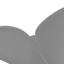 ALTEREGO Chaise avec accoudoirs 'APODIS' grise en matière plastique New