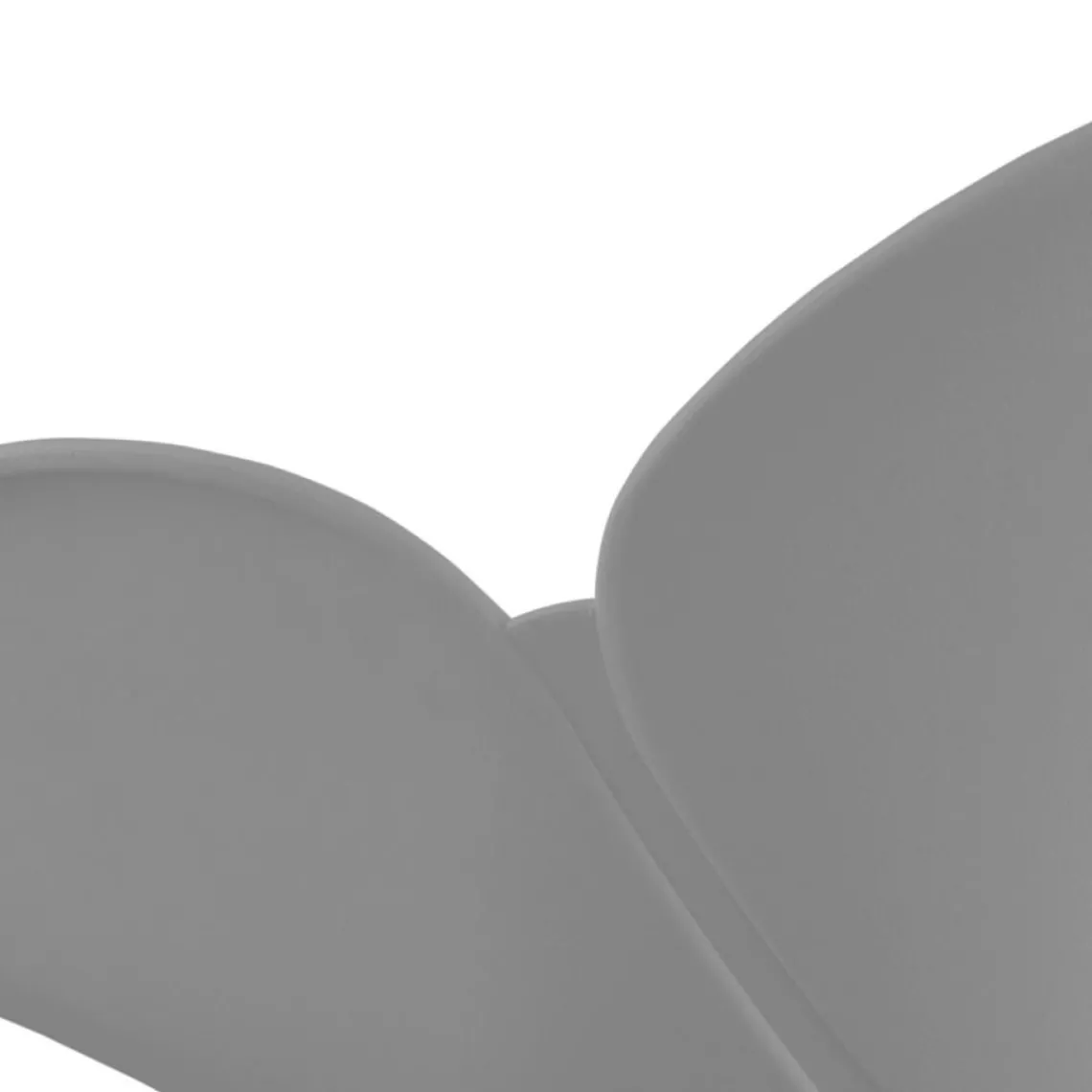 ALTEREGO Chaise avec accoudoirs 'APODIS' grise en matière plastique New