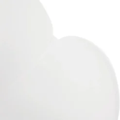 ALTEREGO Chaise avec accoudoirs 'APODIS' blanche en matière plastique