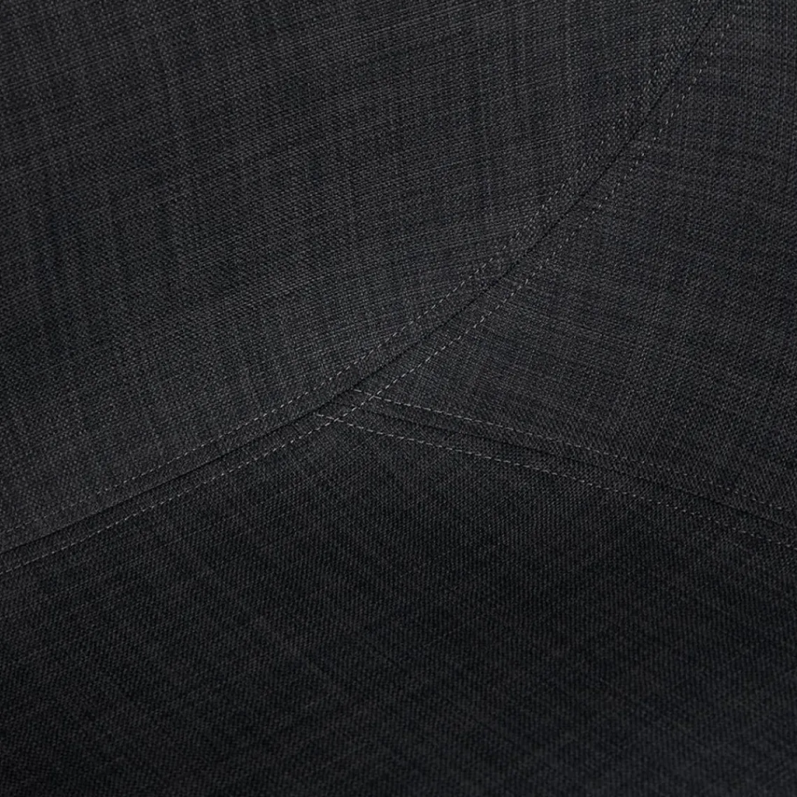 ALTEREGO Chaise avec accoudoirs 'LIBRA' en tissu gris foncé et métal noir Sale