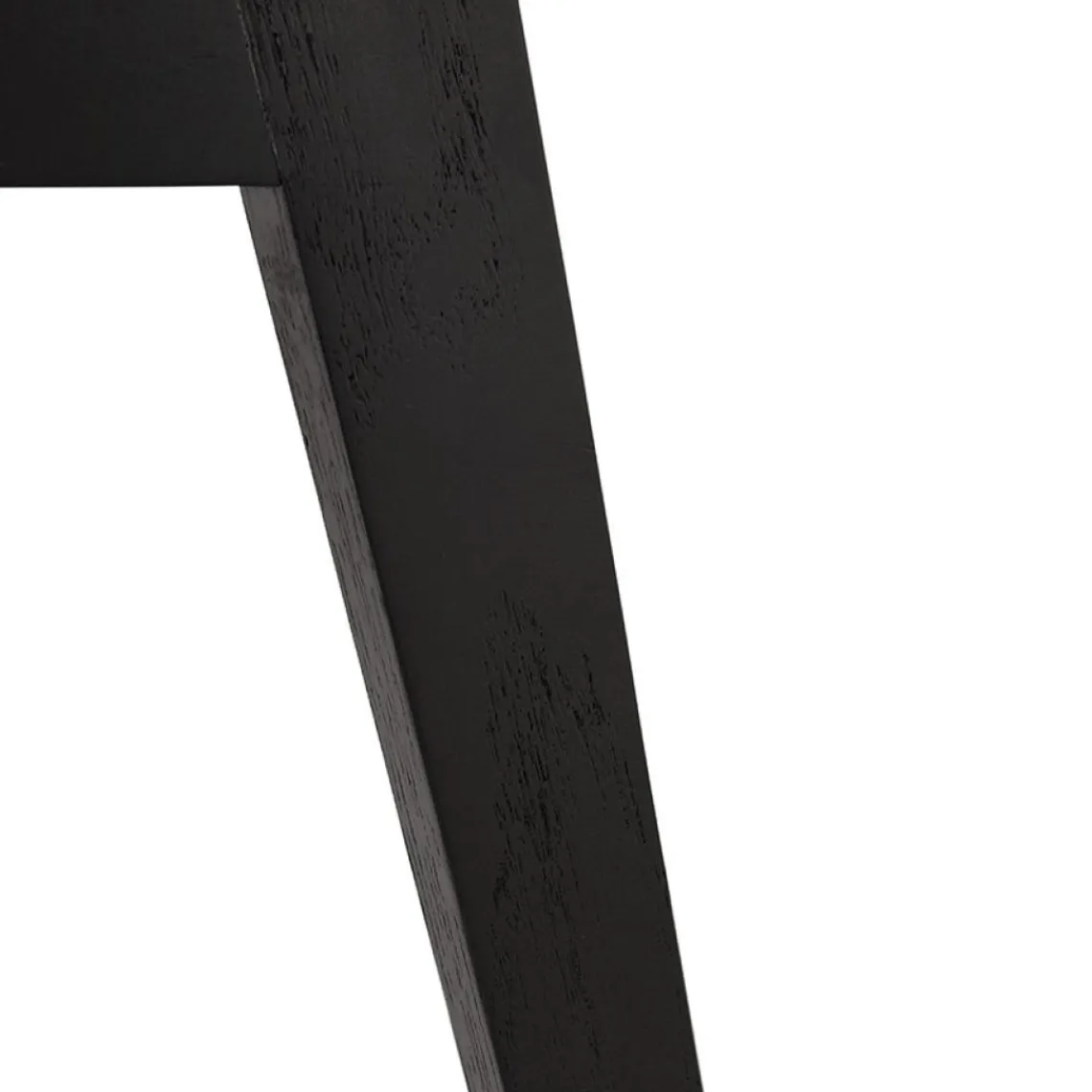 ALTEREGO Chaise avec accoudoirs 'MISTRAL' noire avec pieds en bois noir Sale