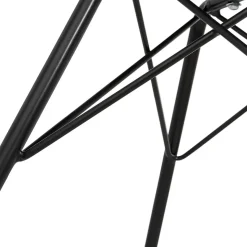 ALTEREGO Chaise avec accoudoirs 'SALY' noire style industriel Hot