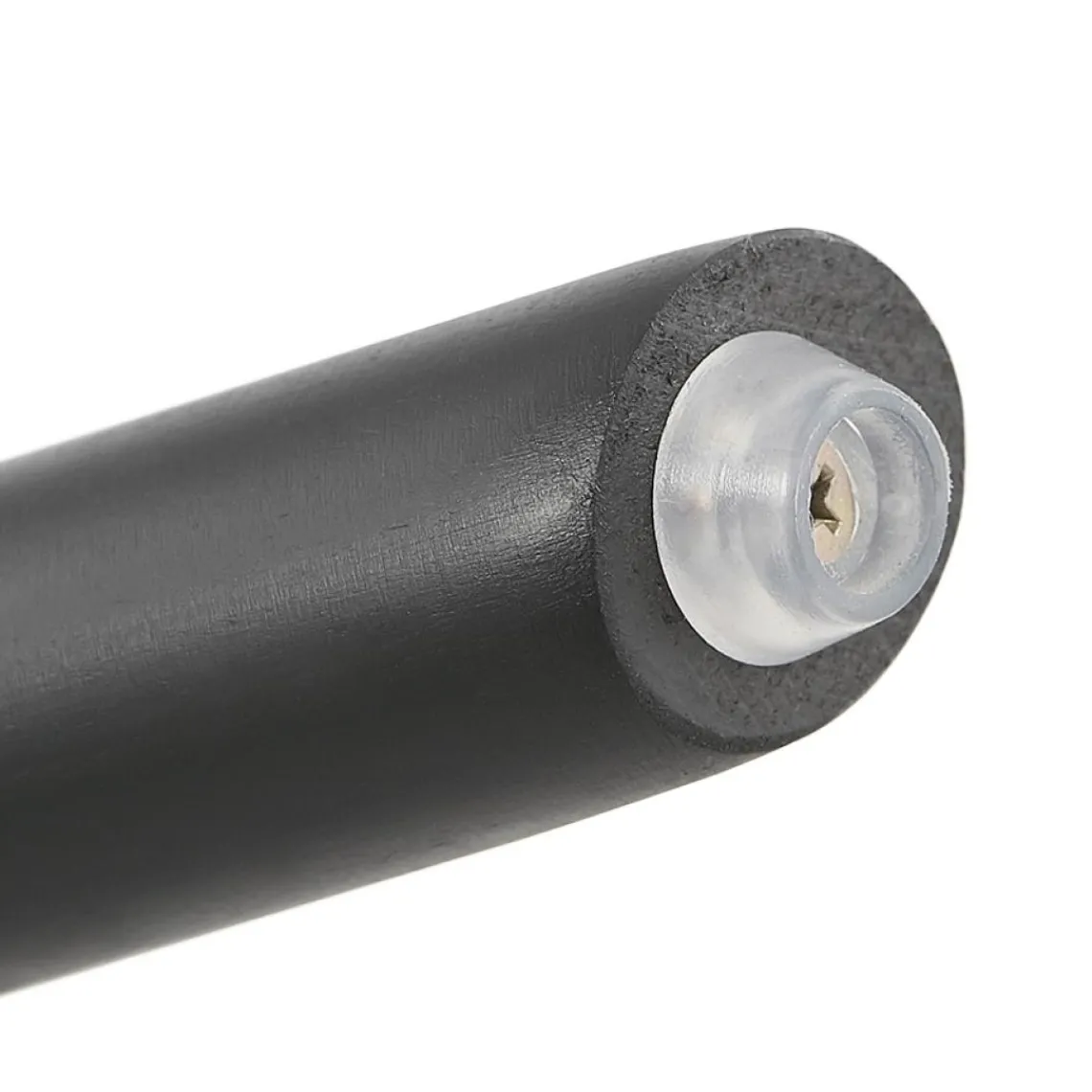 ALTEREGO Chaise avec accoudoirs 'ZALIK' noire avec pieds en bois noir