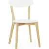 3S. x Home Chaise àcandinave blanche 45x52x80 cm LORIE Clearance