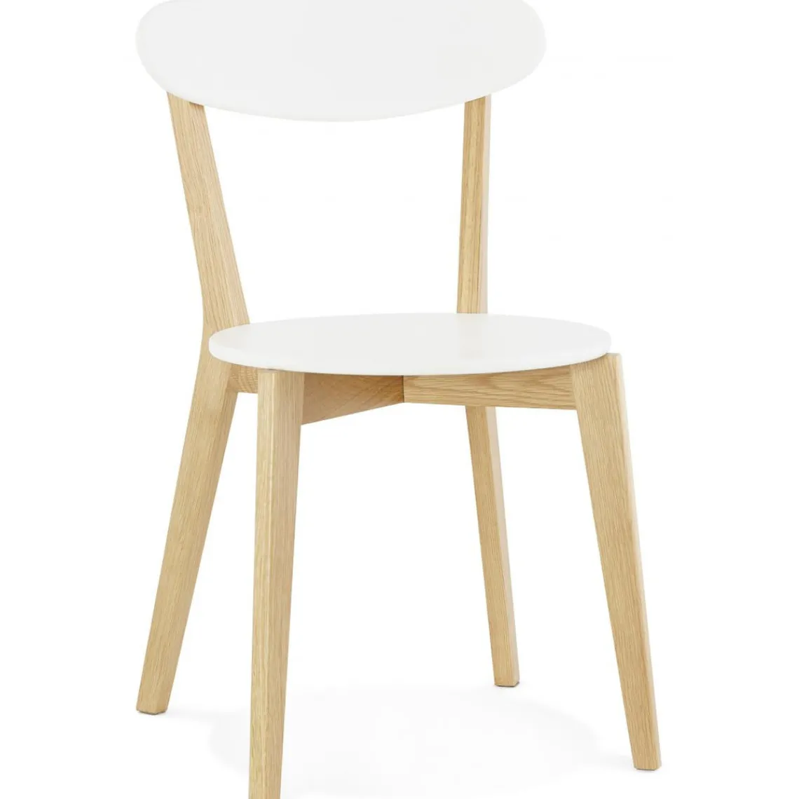 3S. x Home Chaise àcandinave blanche 45x52x80 cm LORIE Clearance