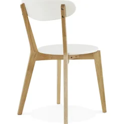 3S. x Home Chaise àcandinave blanche 45x52x80 cm LORIE Clearance