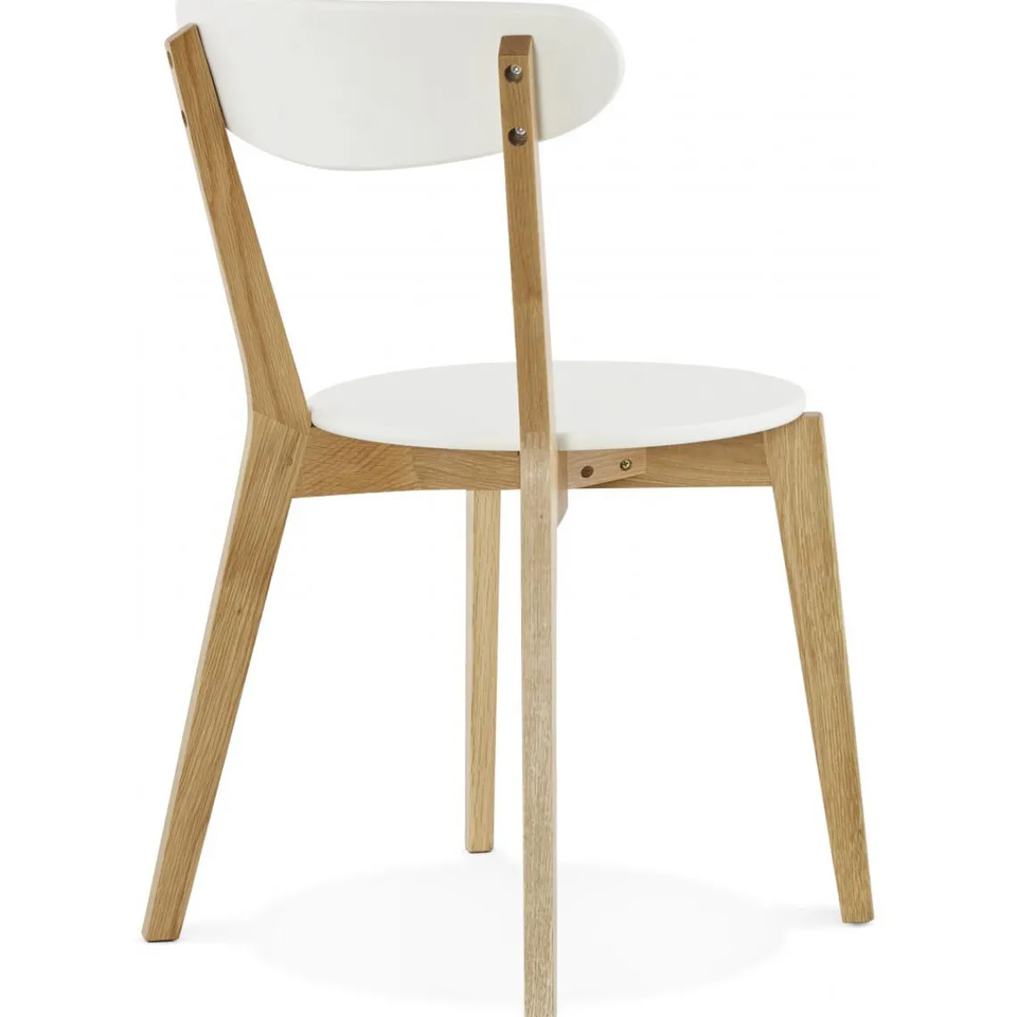 3S. x Home Chaise àcandinave blanche 45x52x80 cm LORIE Clearance