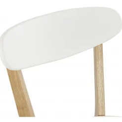 3S. x Home Chaise àcandinave blanche 45x52x80 cm LORIE Clearance