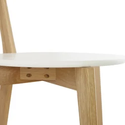 3S. x Home Chaise àcandinave blanche 45x52x80 cm LORIE Clearance